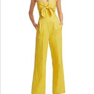 Derek Lam 10 Crosby Alene Yellow Jumpsuit NWT